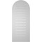 Ekena Millwork Round Top Surface Mount PVC Gable Vent: Functional, w/ 3-1/2"W x 1"P Standard Frame, 18"W x 42"H GVPRT18X4201SF - alternate 2